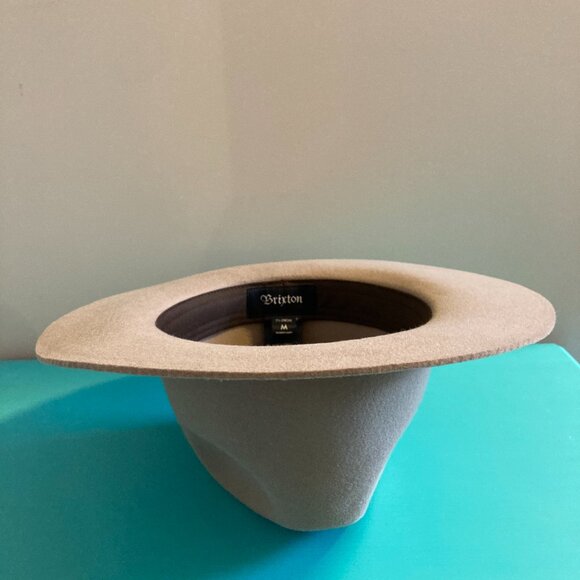 Brixton Wesley Fedora Hat 100% Wool Felt Unisex (Size Medium) - Picture 5 of 10